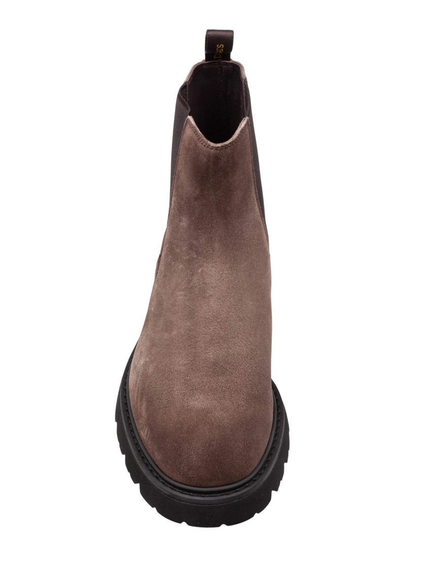 Espresso Suede Beatles Ankle Boot