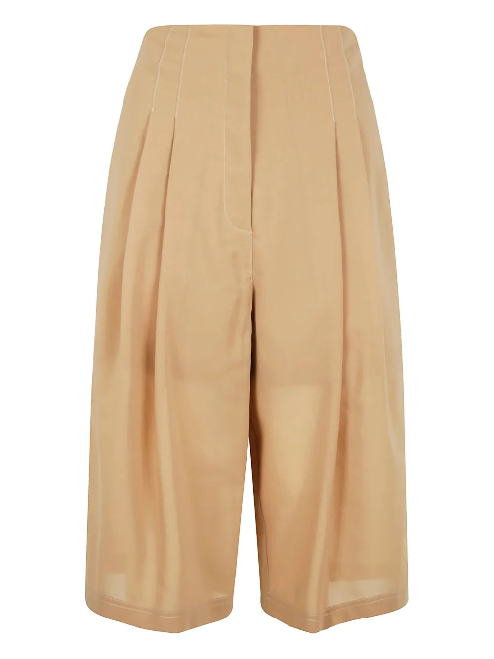 Classic Tailored Pantalone Trousers With Smooth Finish