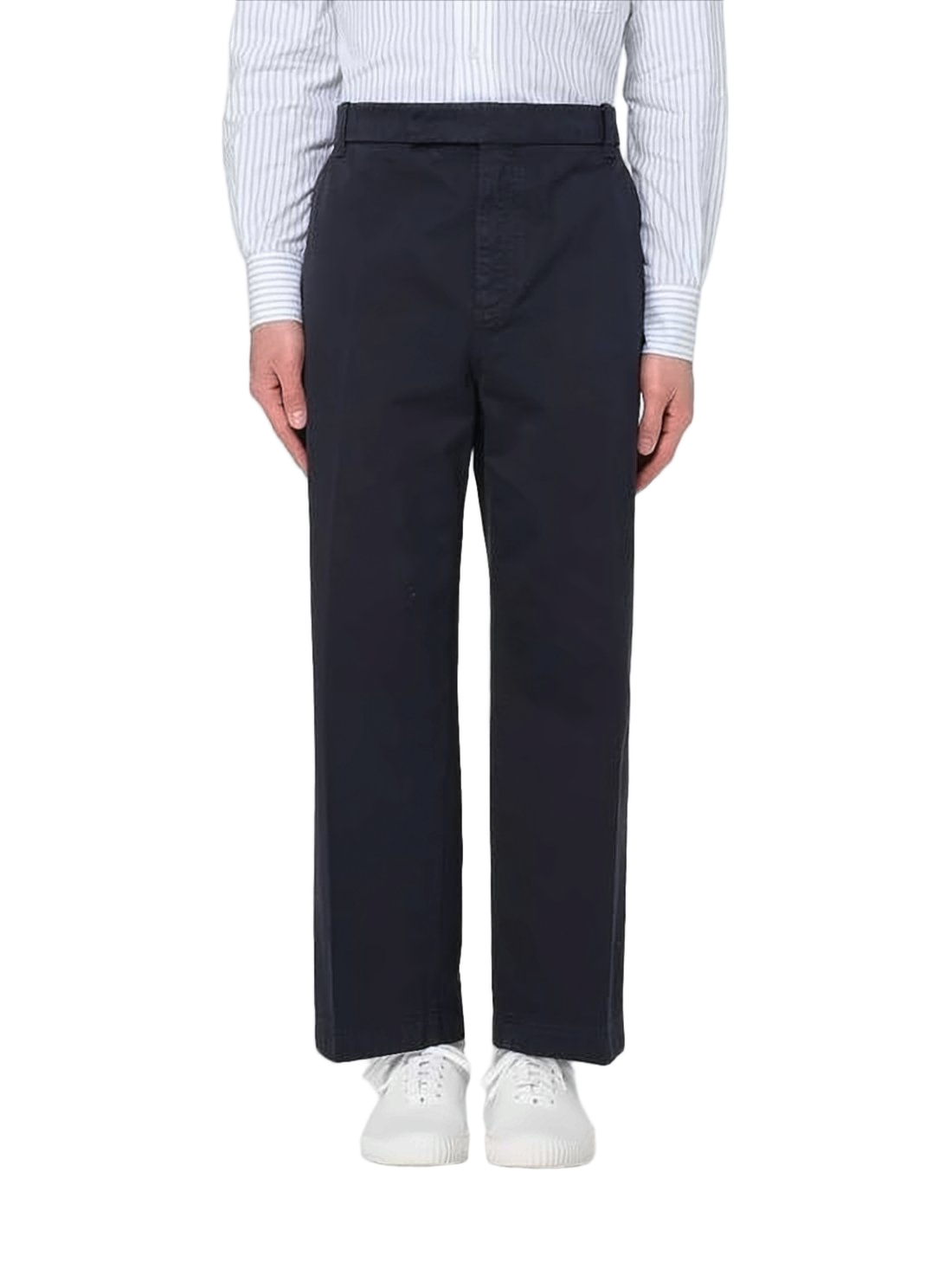 Tailored Mid-Rise Straight-Leg Pants