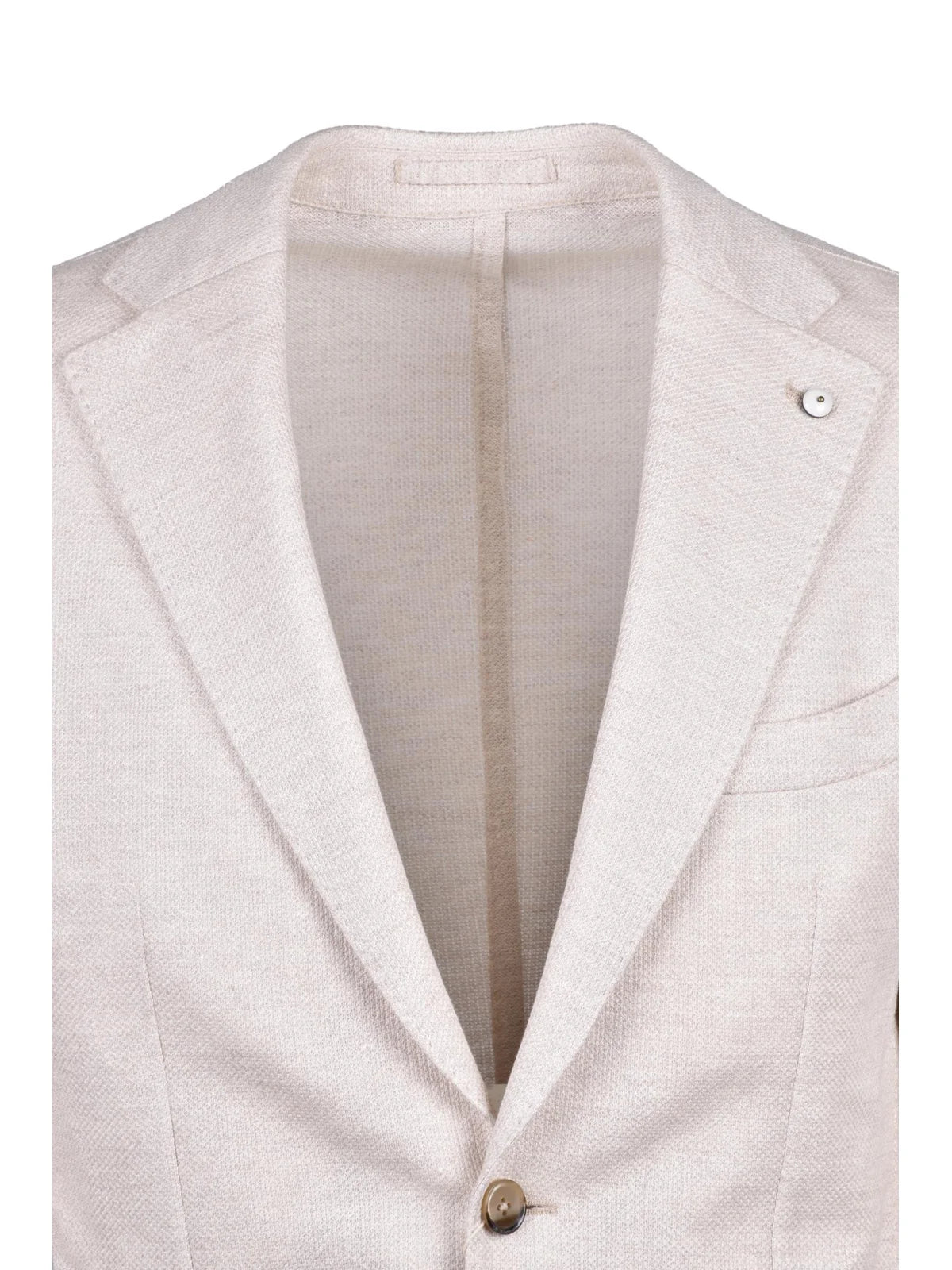 Beige Linen Cotton Blazer Jacket