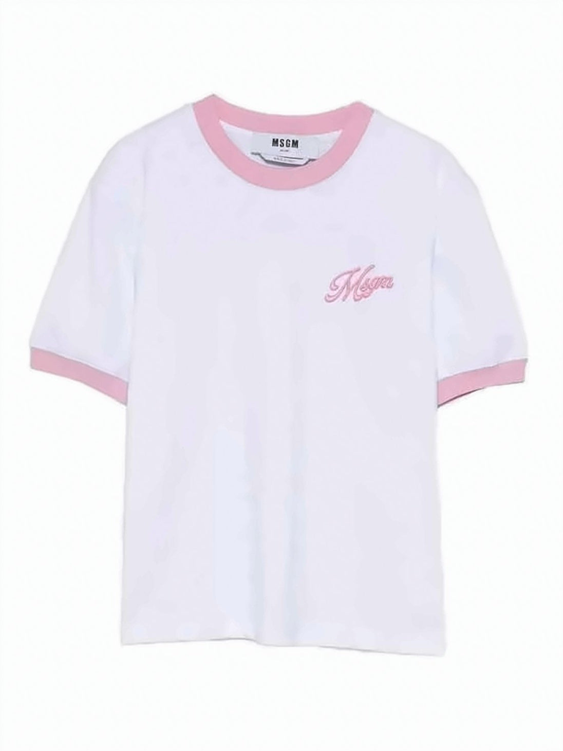 Short-Sleeved T-Shirt with Embroidered Logo