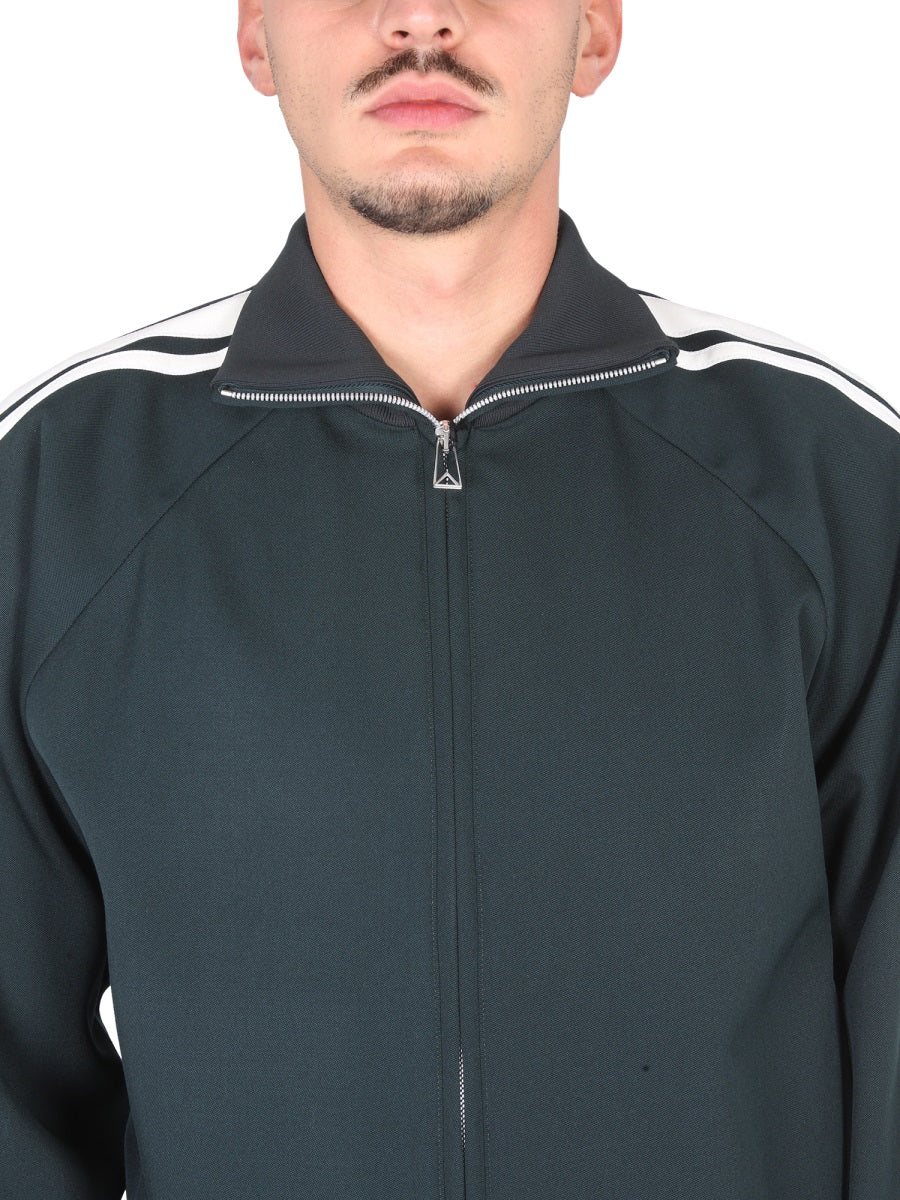 High Neck Wool-Elastane Blend Suit Jacket