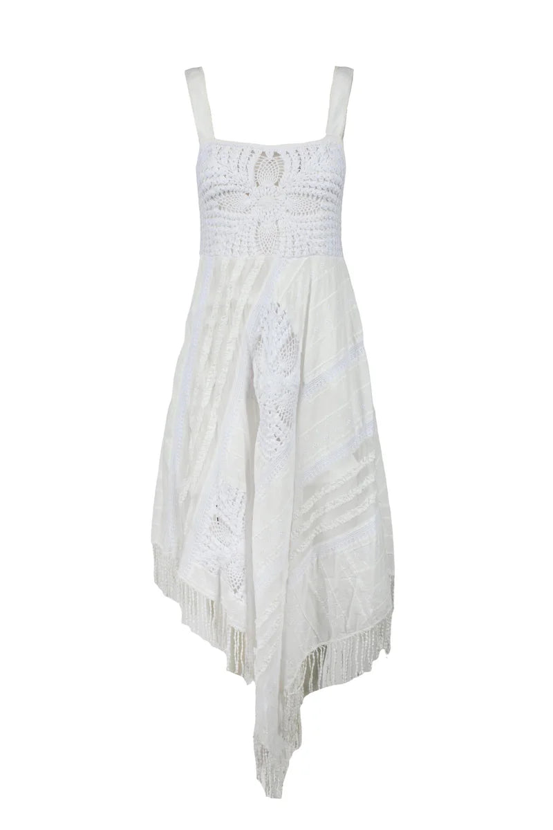 Long Dress Cotton - White