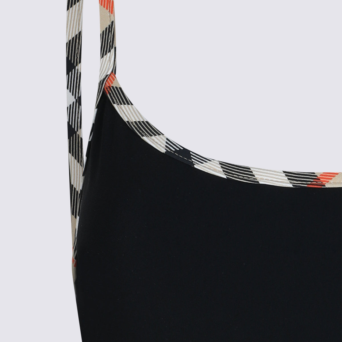 Black Iconic-Print Beachwear