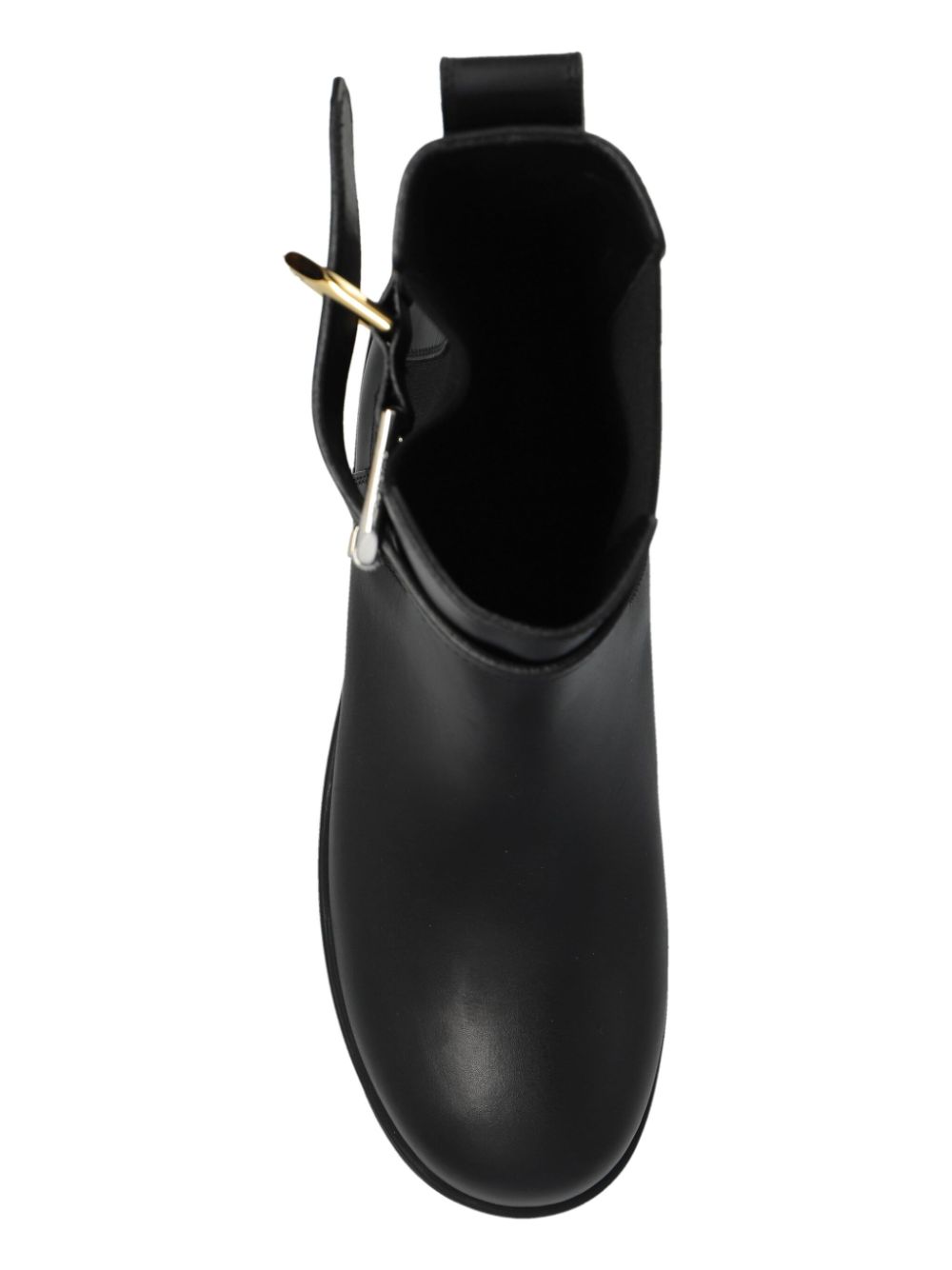 Black Calf Leather Boots
