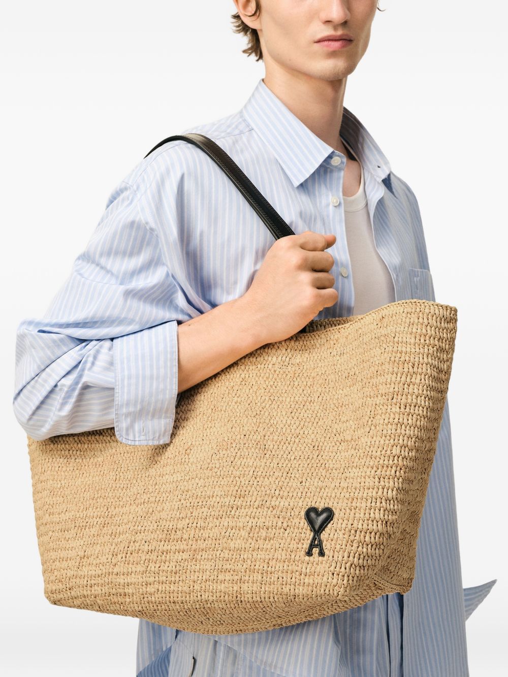 Spacious Raffia Tote Bag