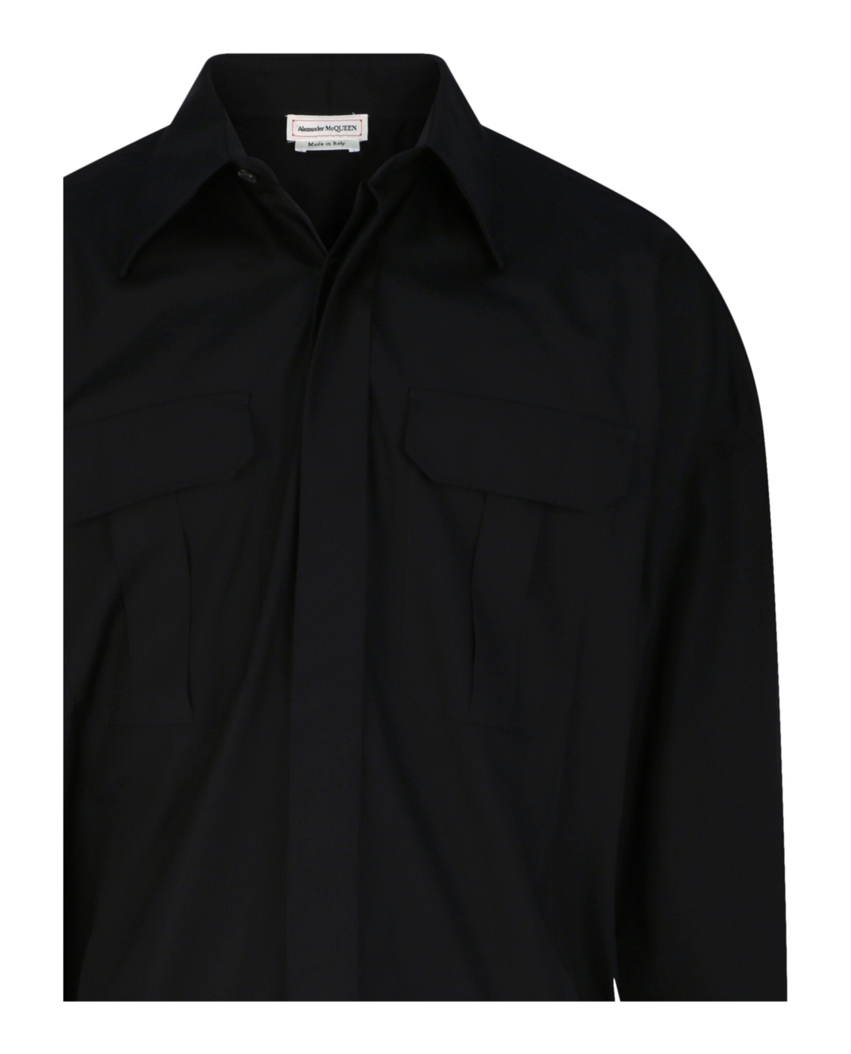 Drop Shoulder Military Shirt