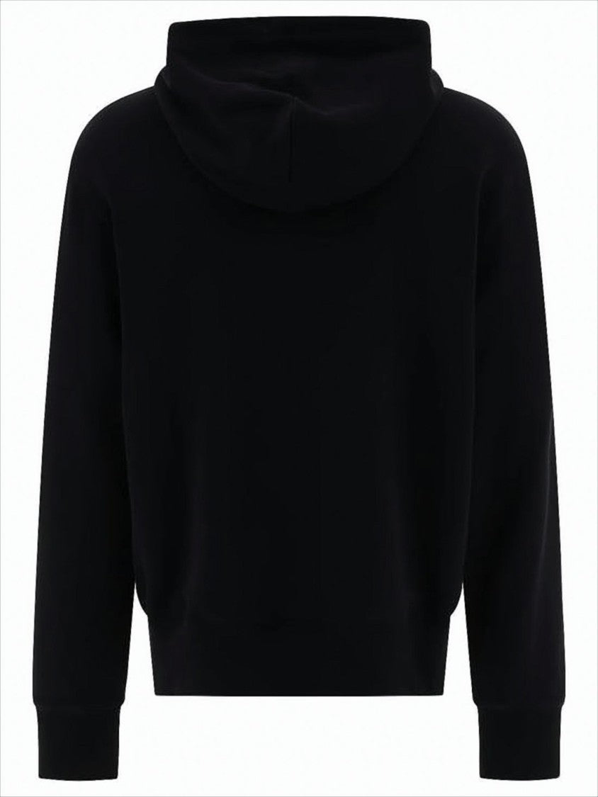 Relaxed-Fit Black Hoodie With Drawstring And Kangaroo Pocket