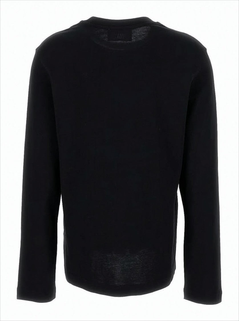 Relaxed-Fit Long Sleeve T-Shirt With Embroidered Detail
