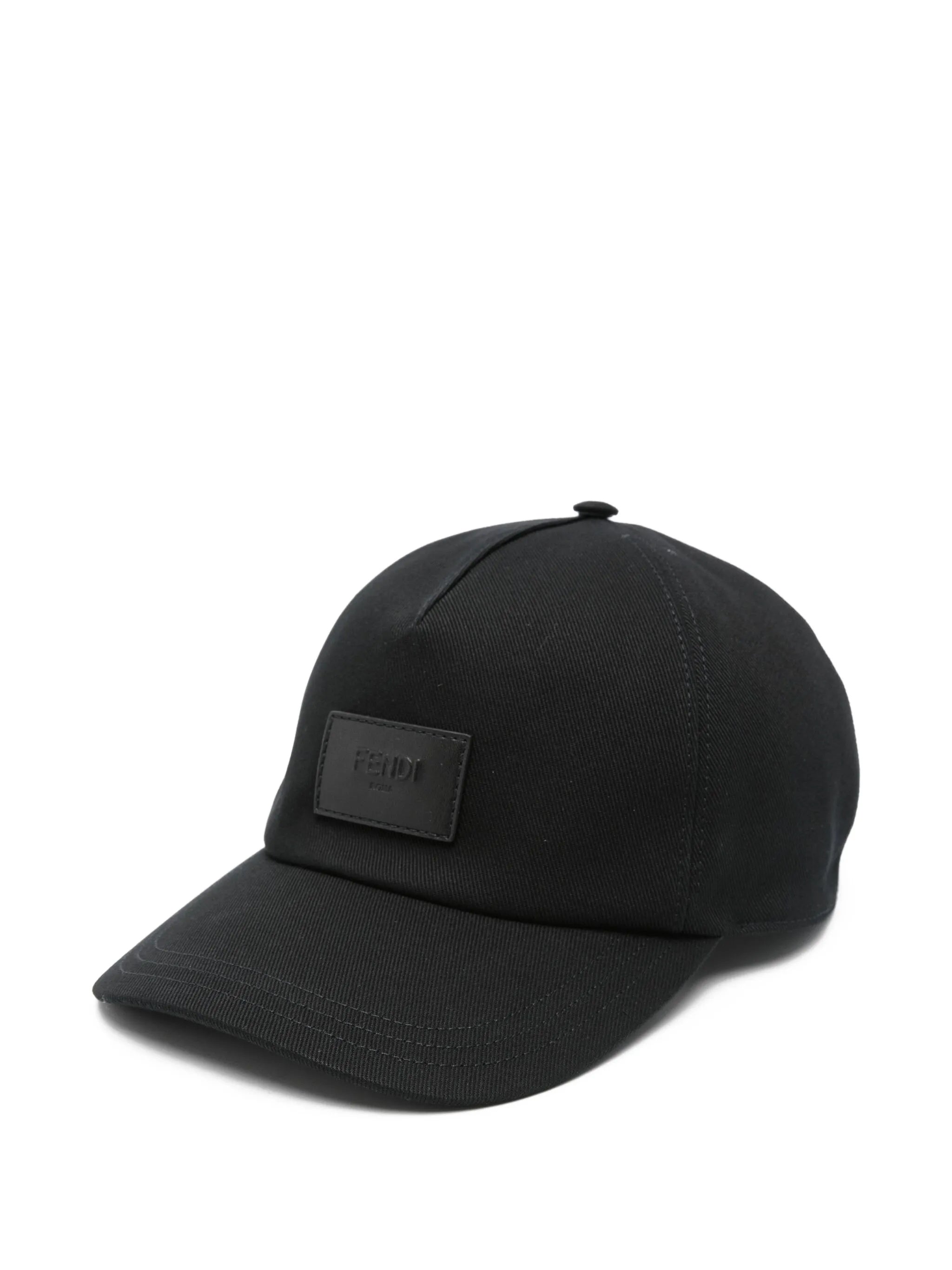 Baseball Structured Black Adjustable Patch Cap