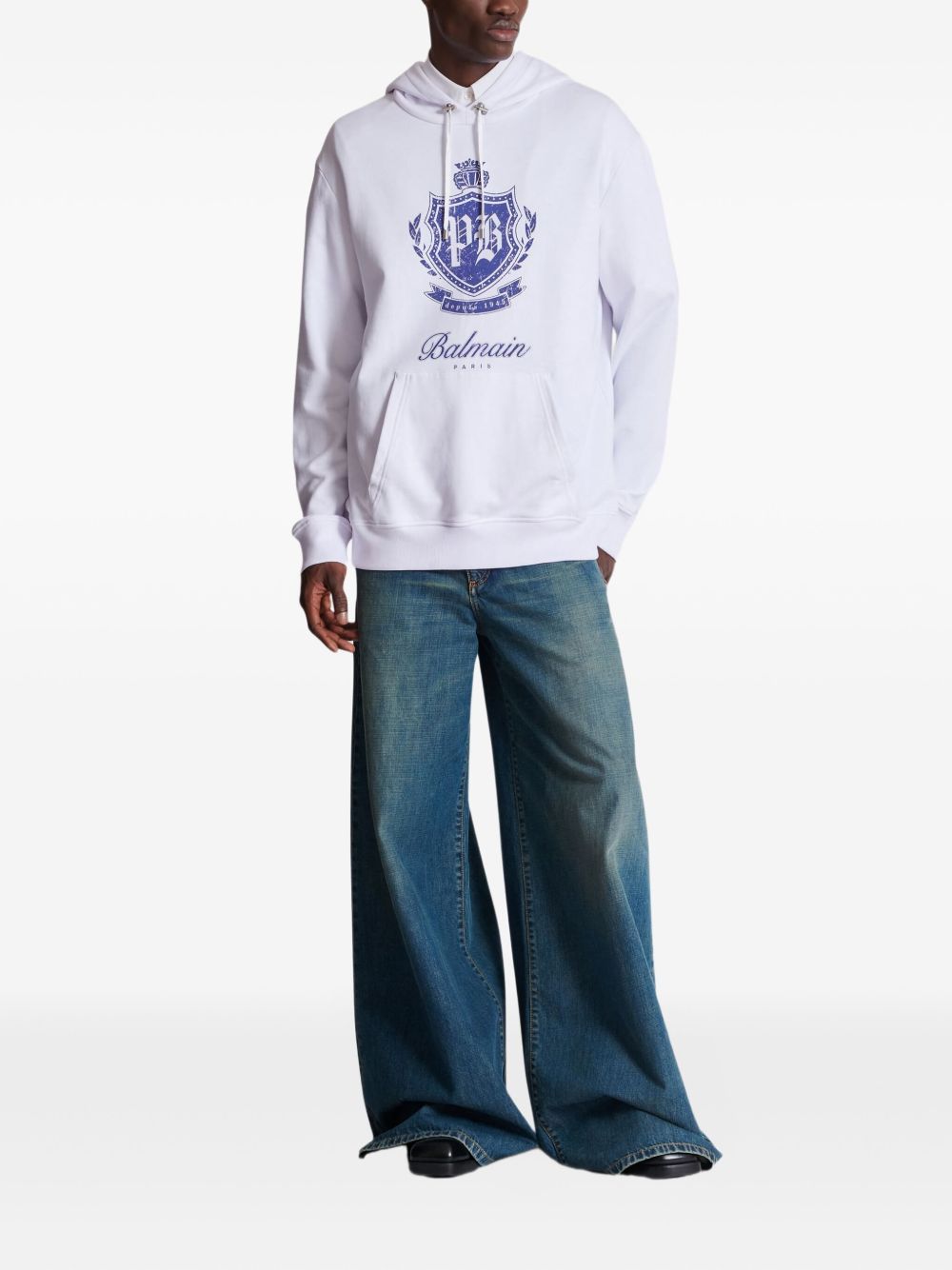 White Cotton Hoodie
