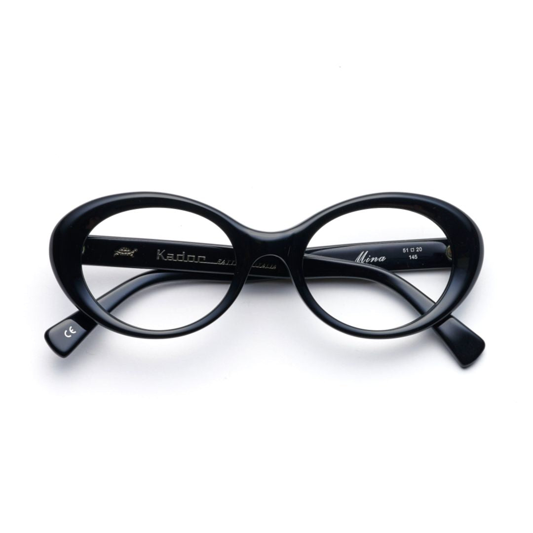 Mina Oval-Frame Sunglasses with Bold Glossy Finish