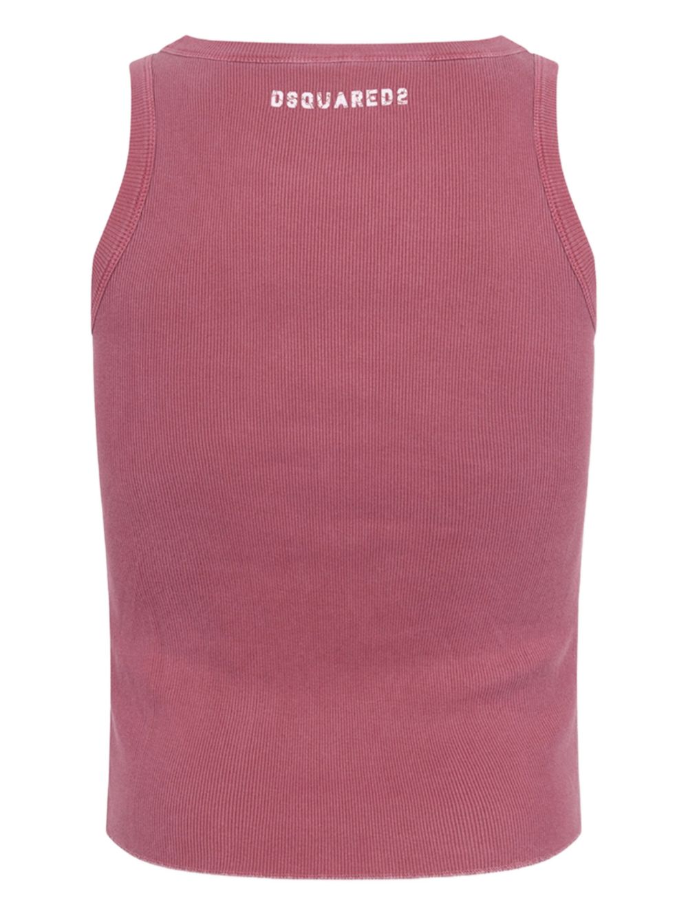 Rib Knit Sleeveless Crew Neck Top