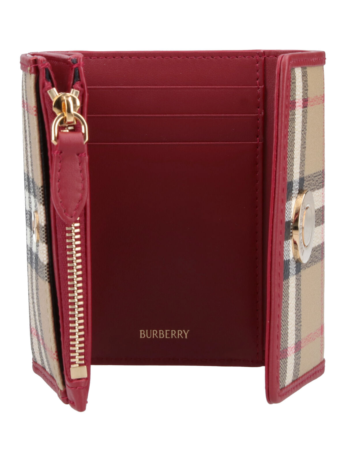 Multicolor Check Pattern Fabric Wallet