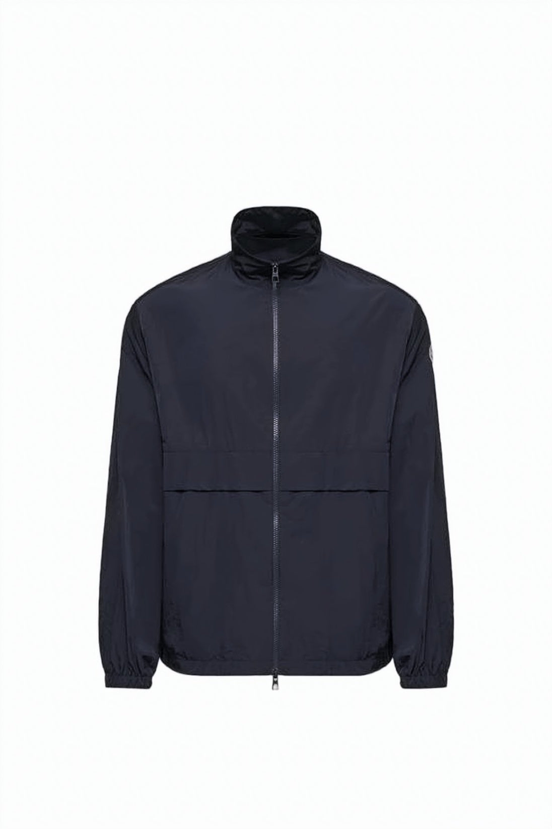 Fitted Black Jacket With Adjustable Waist And Hood
