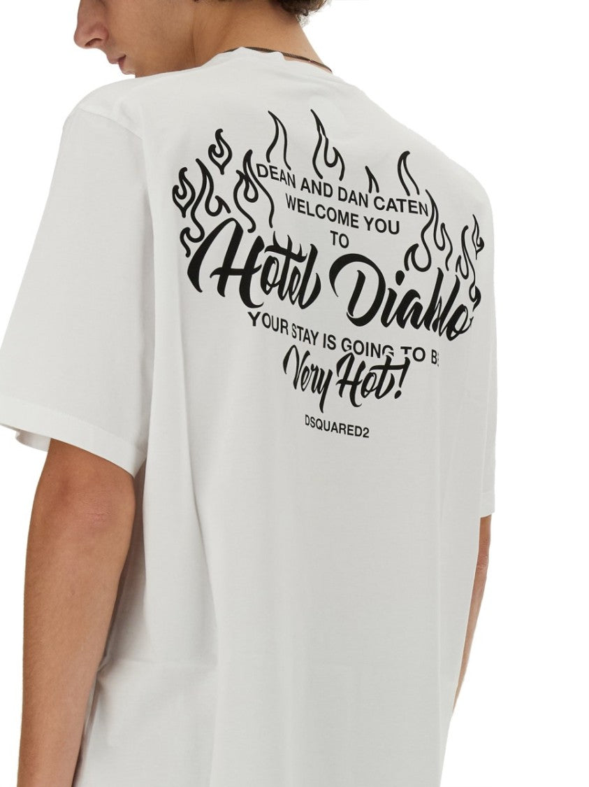 Graphic Print Relaxed Fit Cotton T-Shirt