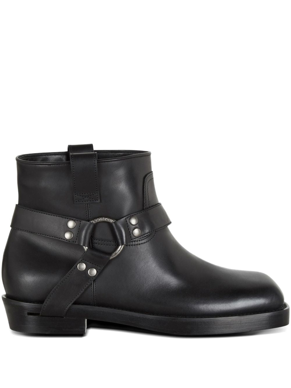 Square Toe Slip-On Boots