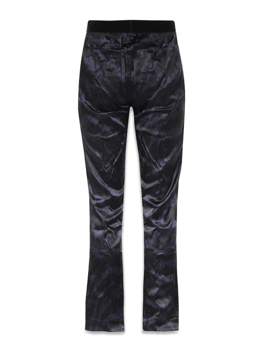 Slightly Flared Silk Blend Pants
