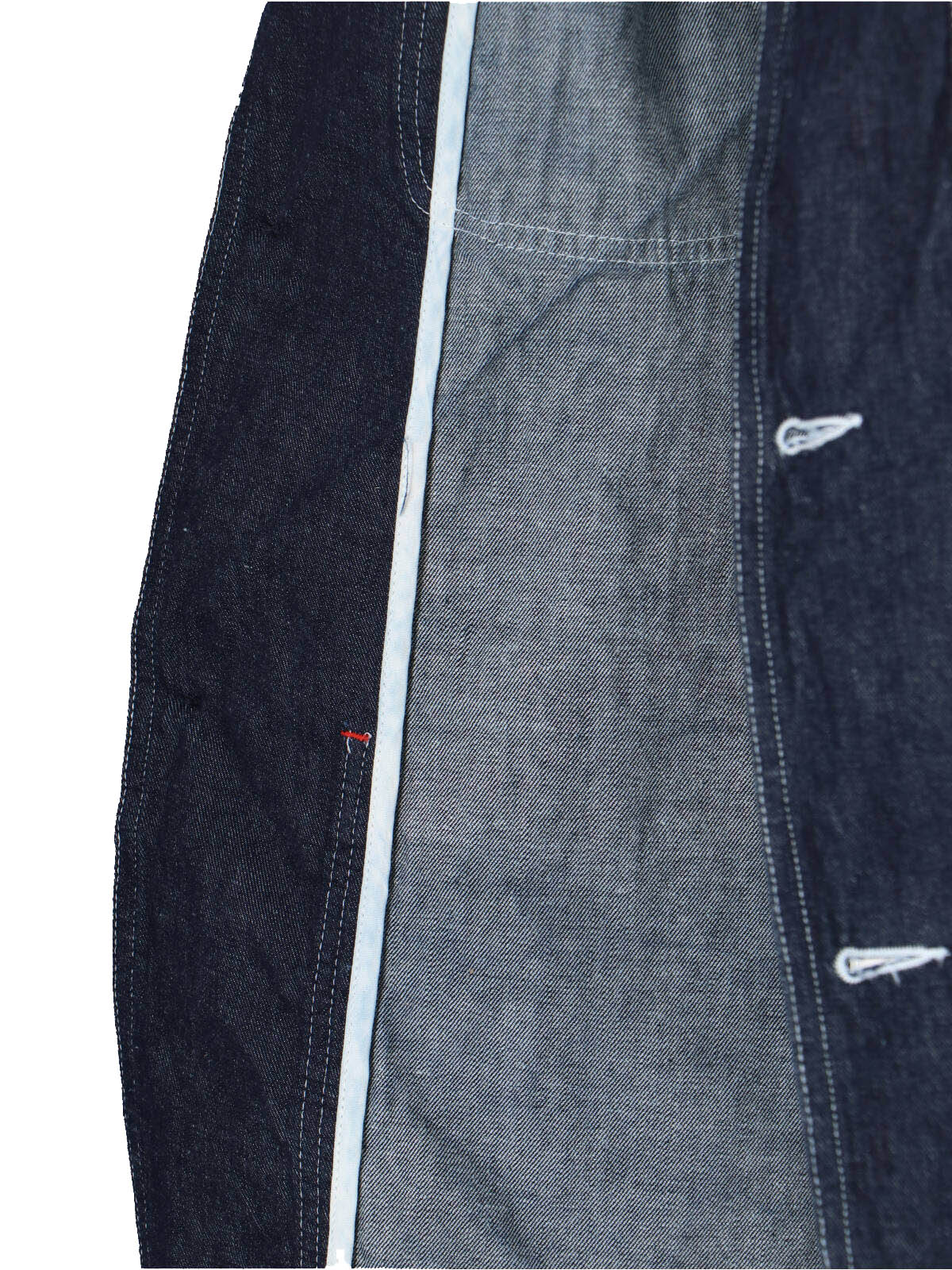 Blue Denim Detachable Hood Jacket