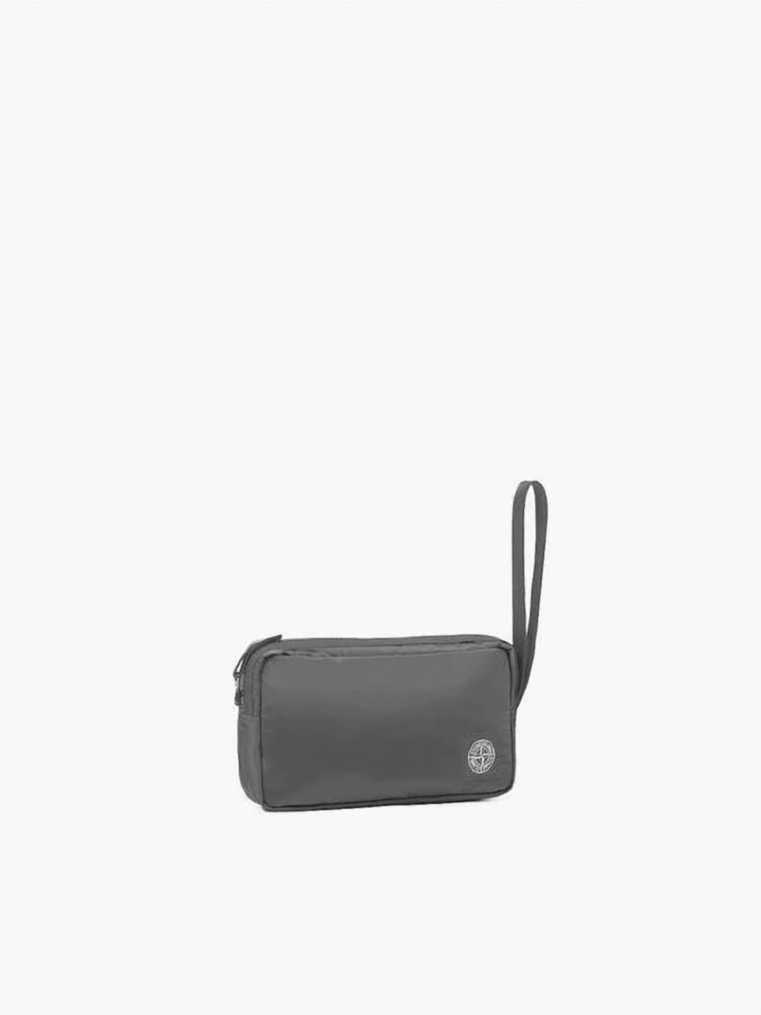 Rectangular Black Clutch with Zip Closure