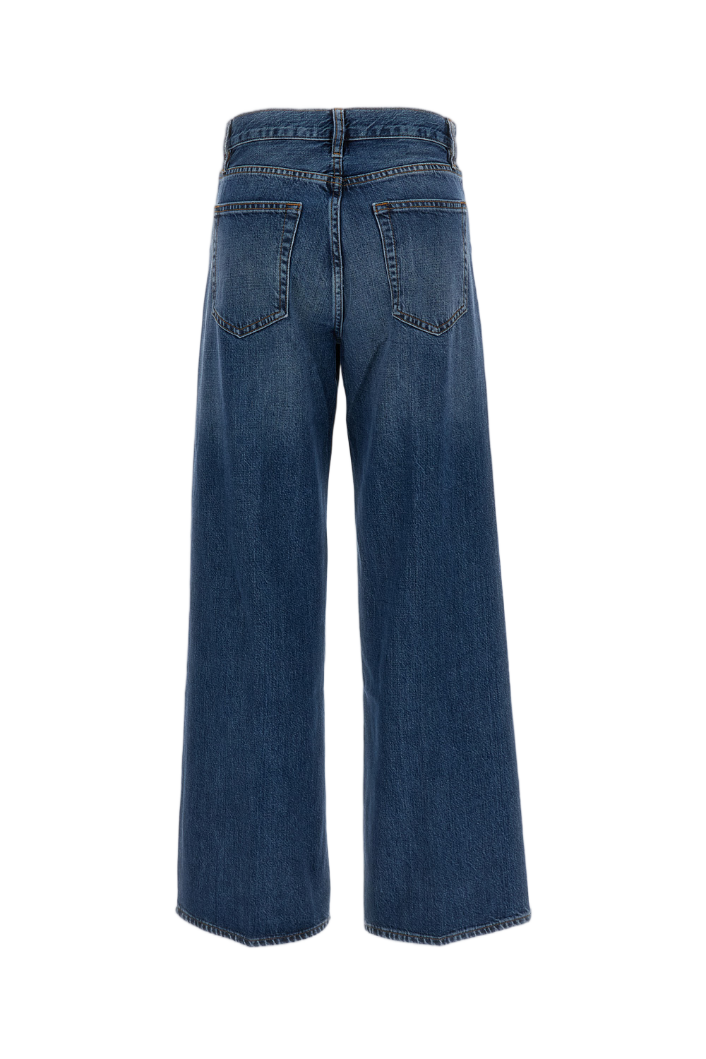 Relaxed-Leg Mid-Rise Jeans
