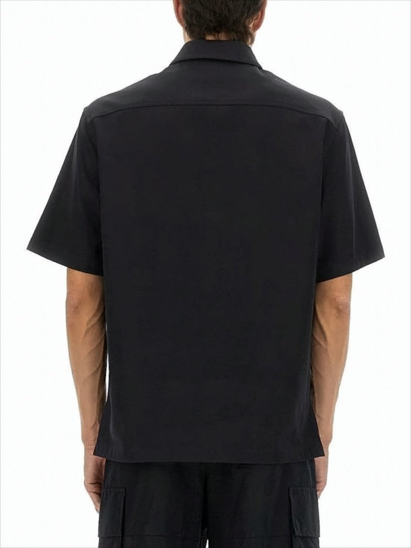 Boxy Fit Black Polo Shirt with Classic Collar
