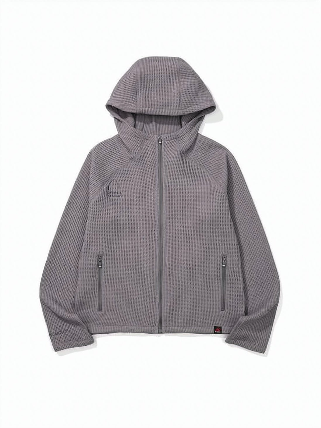 Ribbed Knit Hooded Jacket