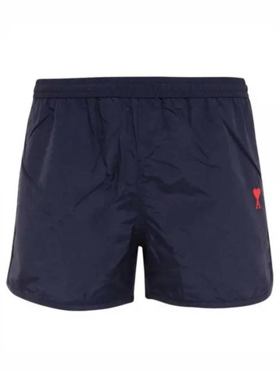 Deep Navy Polyamide Swim Shorts with Elastic Waistband