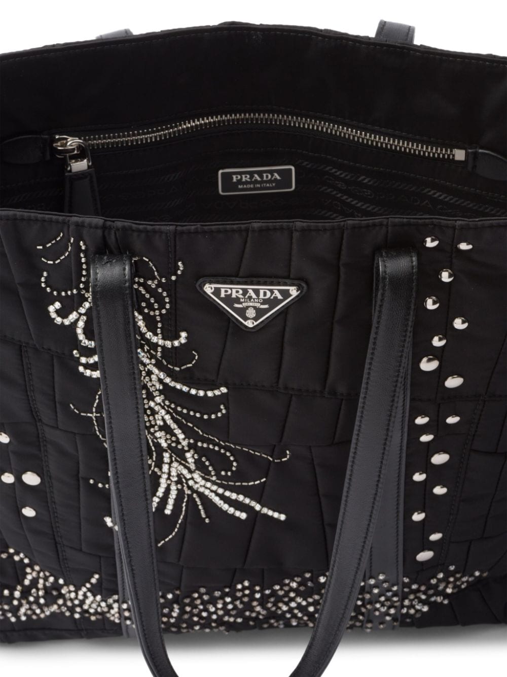 Medium Re-Nylon Patchwork Tote Bag