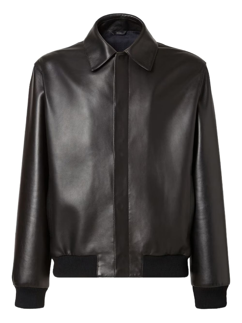 Soft Black Leather Blouson