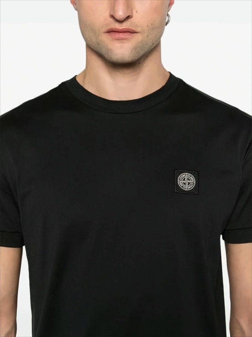 Short-Sleeve Cotton T-Shirt with Minimalist Design