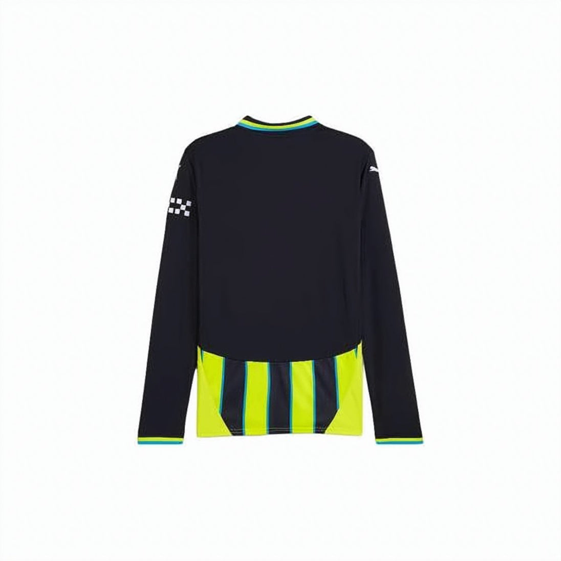 Long-Sleeve Sports Jersey with Bold Vertical Stripes