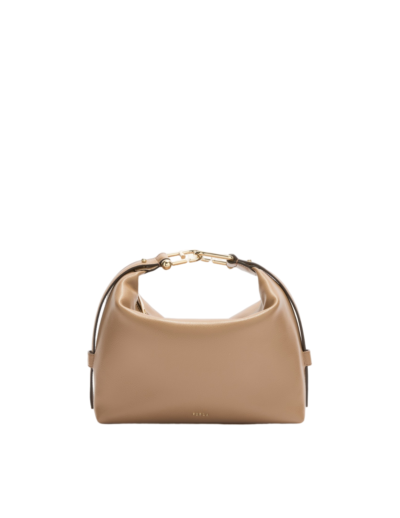 Tonie M Leather Hobo Shoulder Bag, Toffe Color