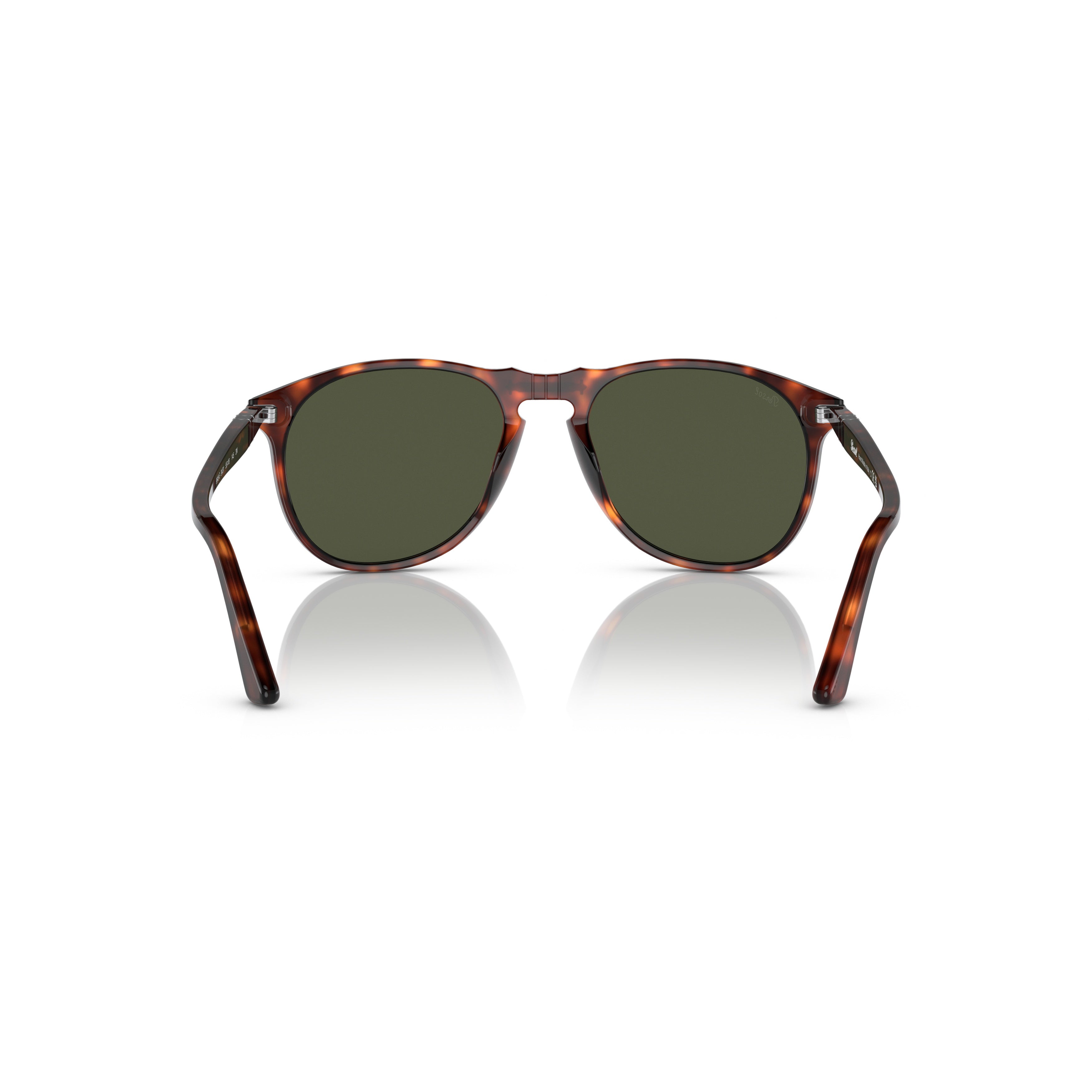 0po9649s Classic Round Frame Tortoiseshell Sunglasses
