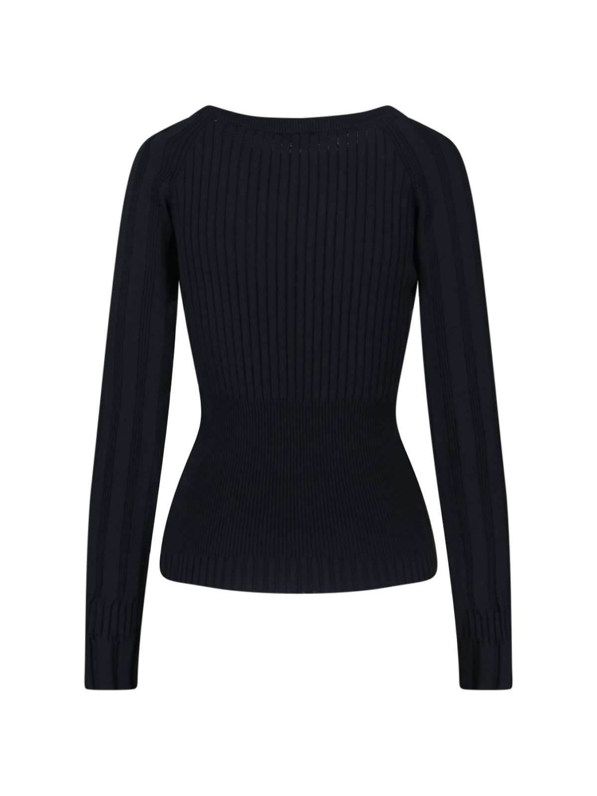 Buttoned Sweater – Black