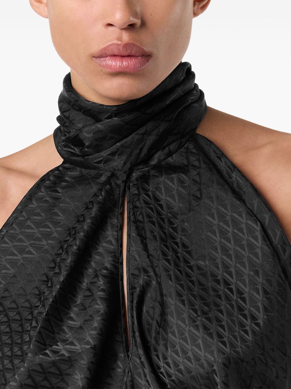 High Neck Sleeveless Top