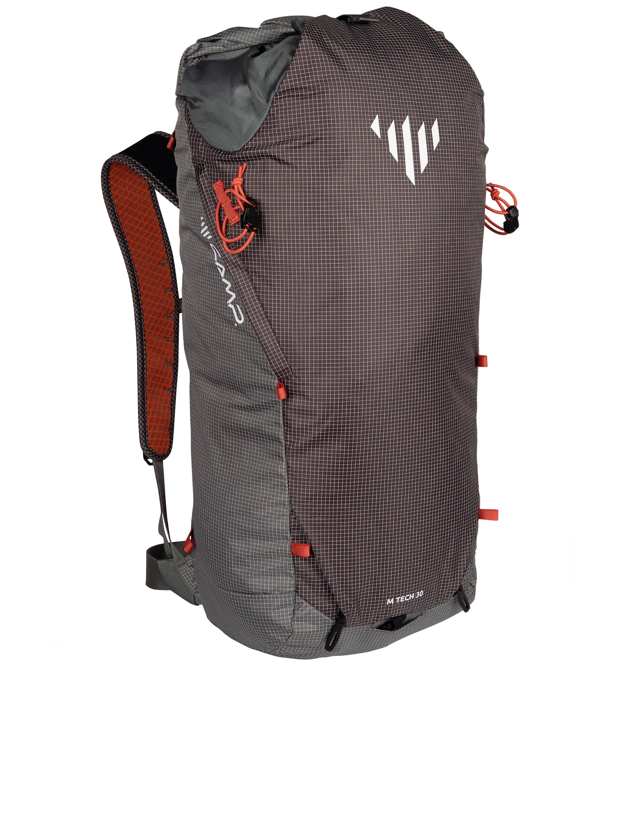Streamlined Technical Backpack in Dark Grey with Orange Detailing