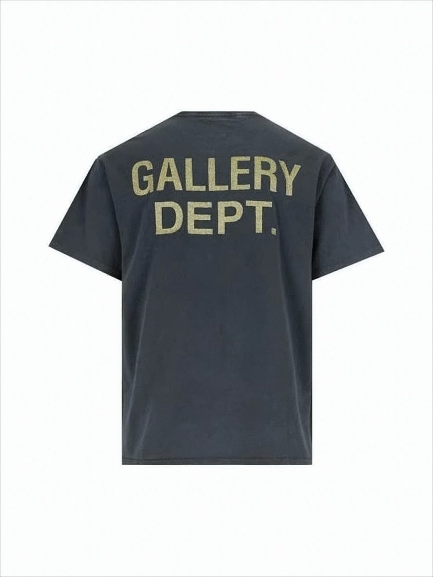 Black Short-Sleeve T-Shirt with Graphic Print