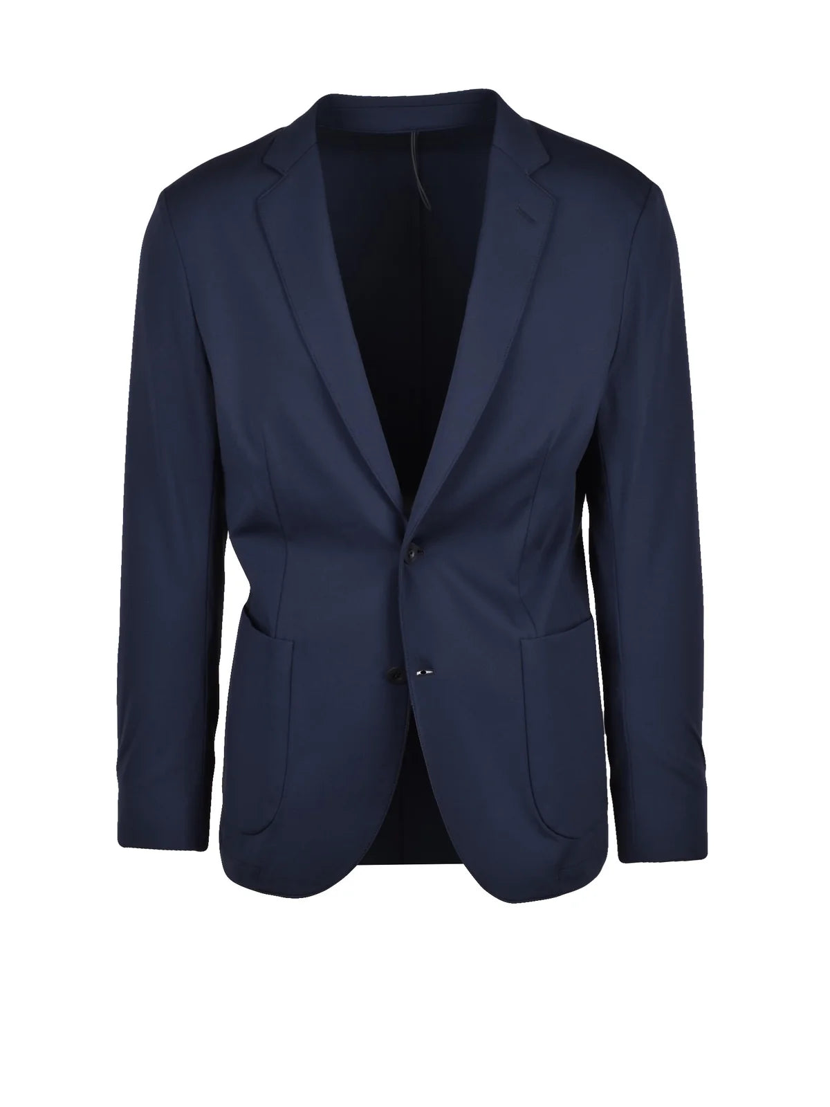 Blue Polyamide Elastane Technical Blazer Jacket