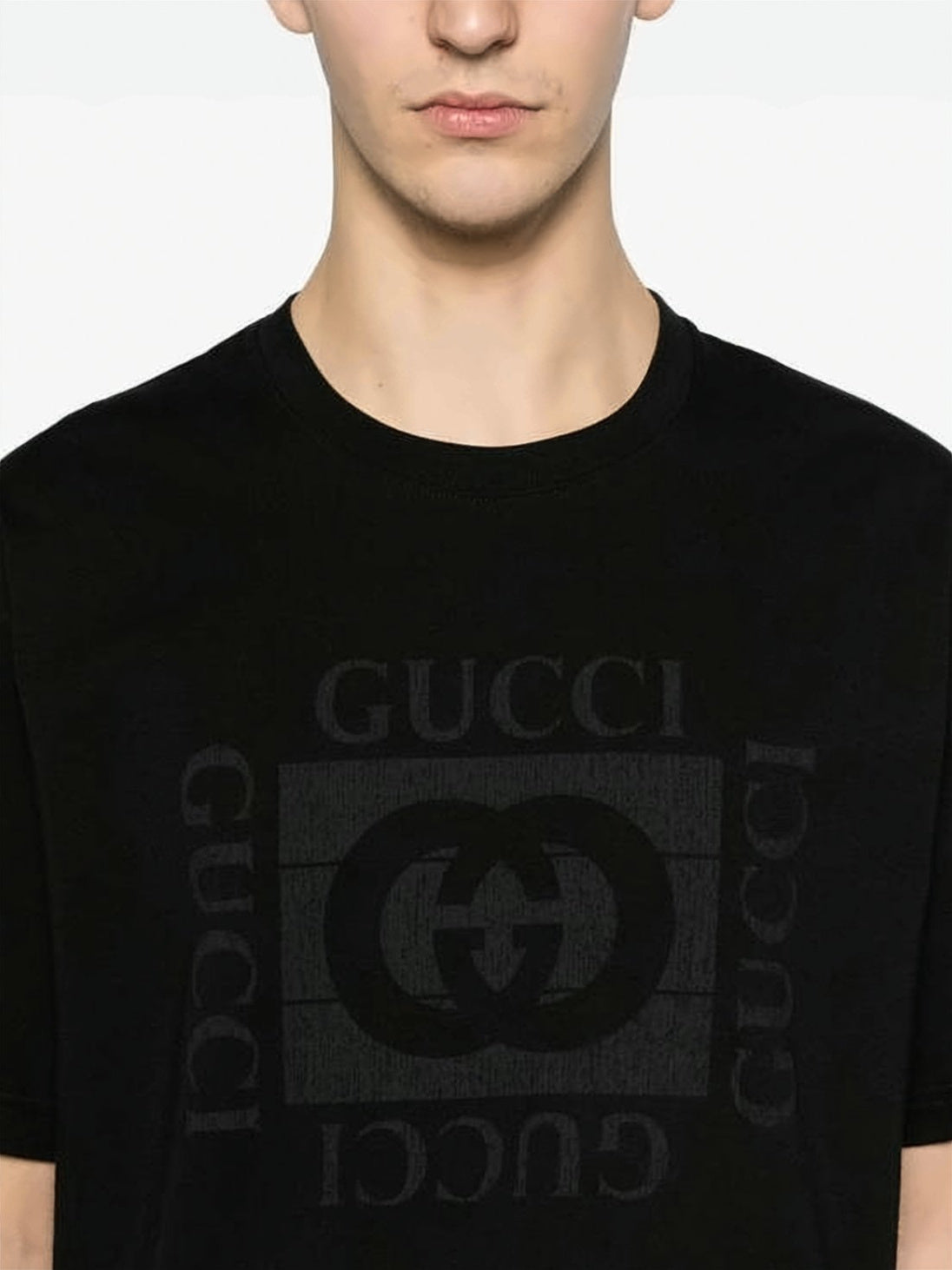 Short-Sleeve T-Shirt with Tonal Logo
