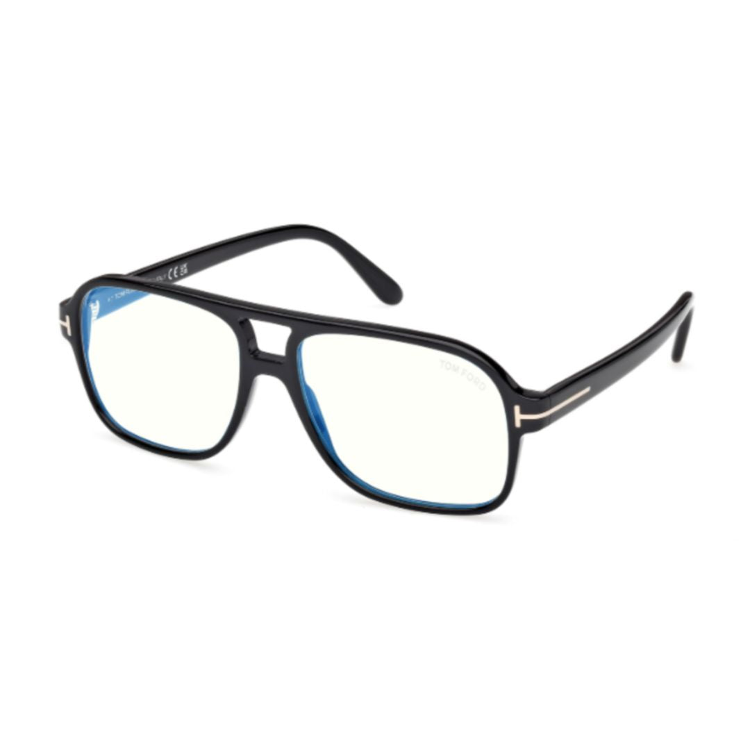 Ft6058-B Black Acetate Eyeglasses