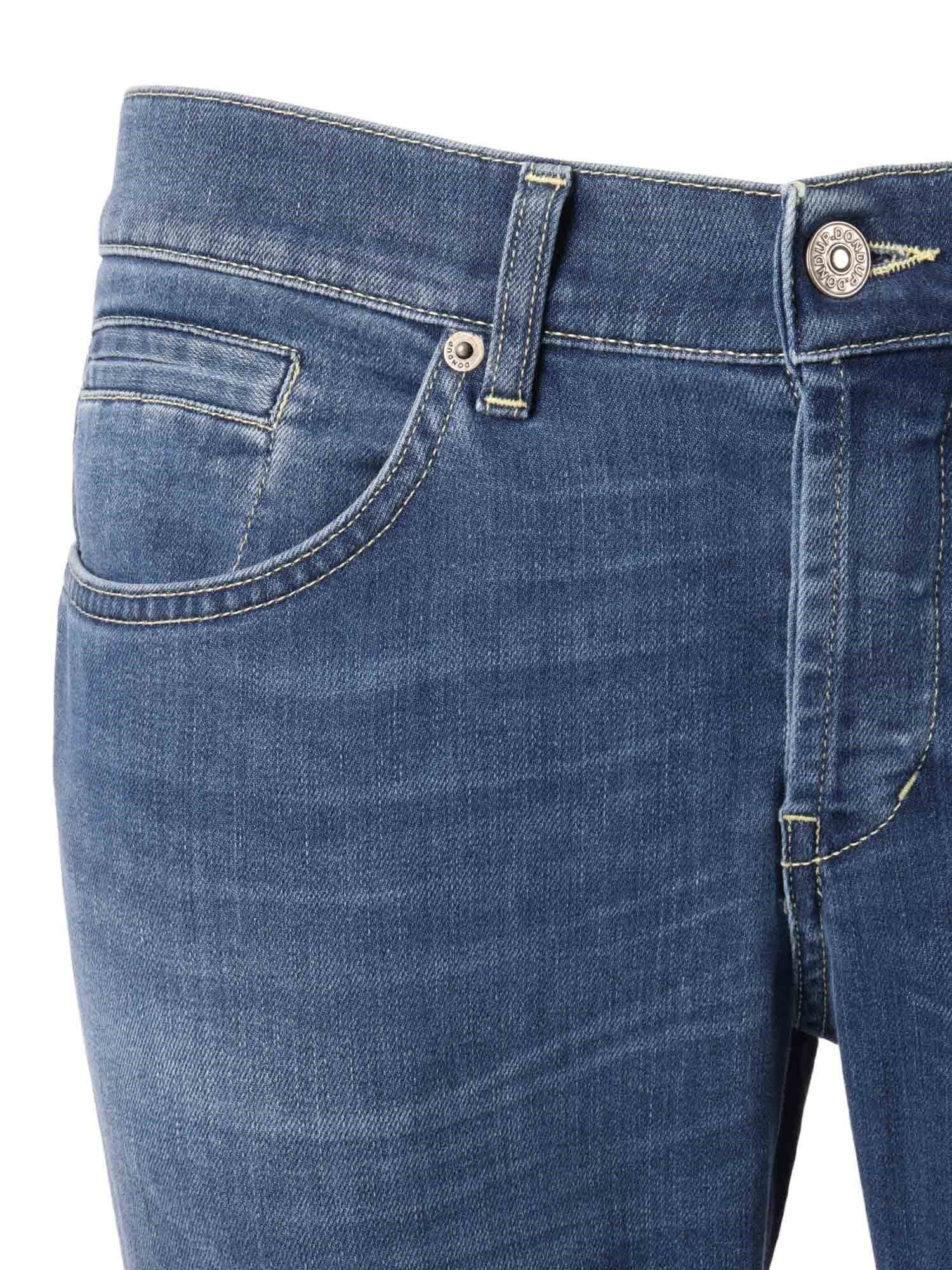 Blue George Cotton Casual Trousers
