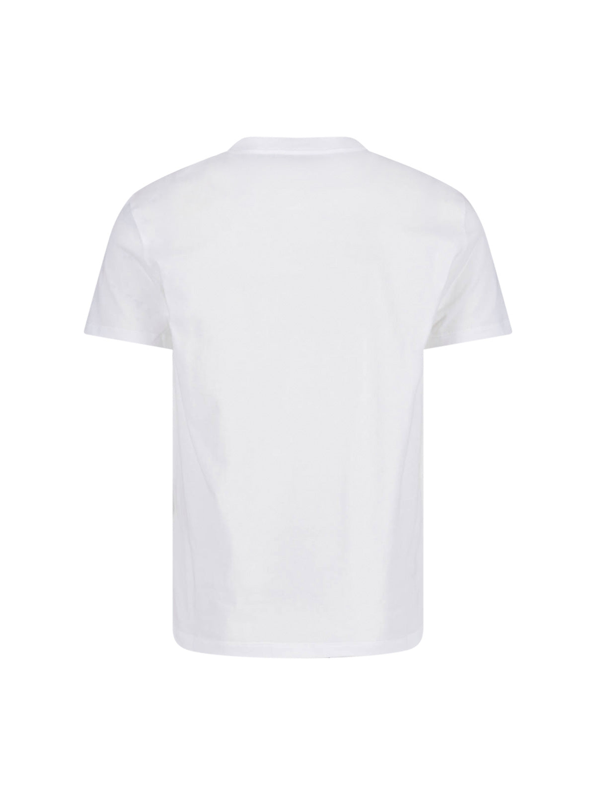 White Gold-tone Logo Cotton T-shirt
