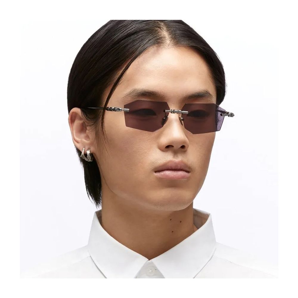 Mask H63 Rimless Geometric Sunglasses