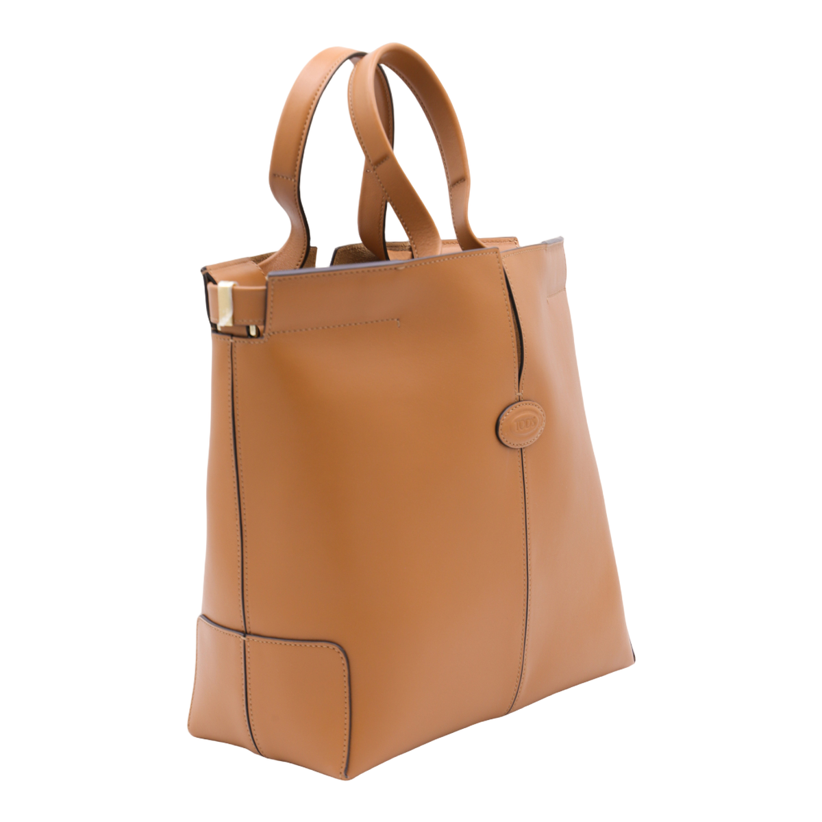 Structured Leather Tote Bag