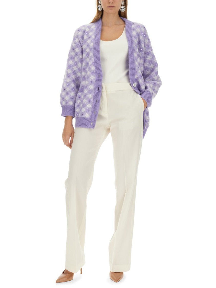 Textured V-Neck Cardigan