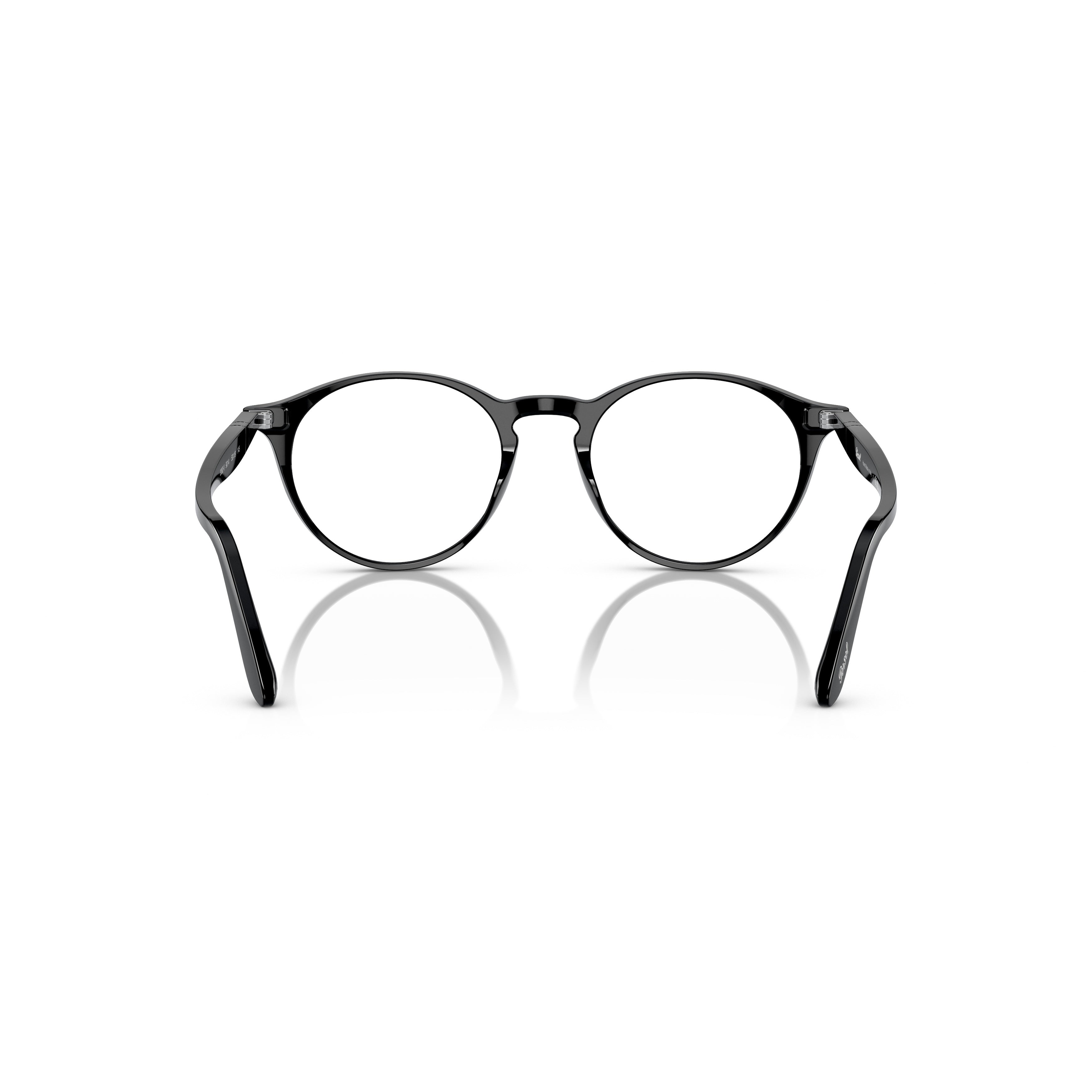 0po3092v Classic Round Frame Eyeglasses with Keyhole Bridge