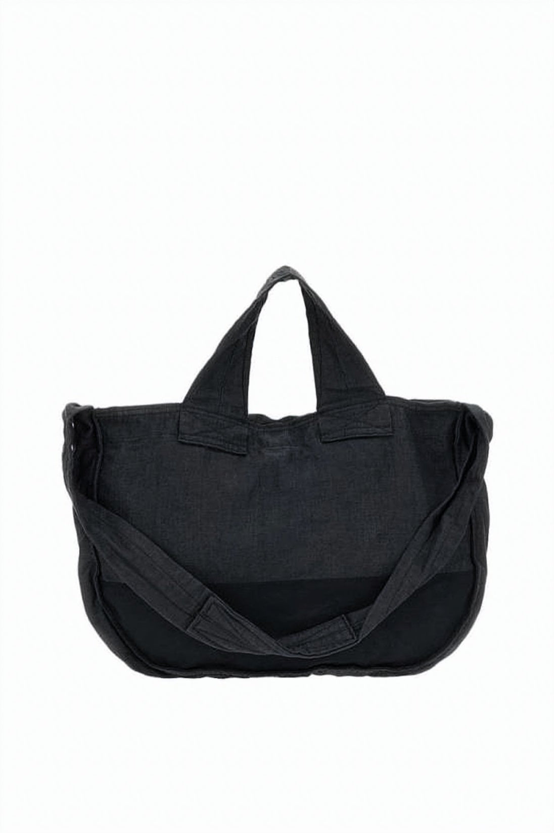 Black Refined Padded Shoulder Flap Bag