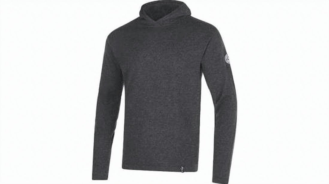Textured Dark Grey Long-Sleeve Top