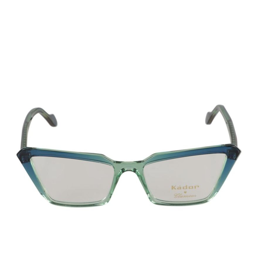 Butterfly Glamour-V Geometric Gradient Eyewear with Gold Detail